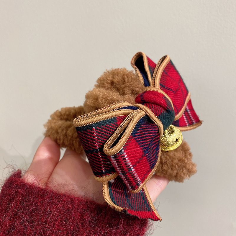 Christmas Bow Clip With Bell