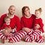 Christmas Family Matching Striped Pajamas-2pc