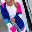 Multicolor Stitching Long Knit Sweater