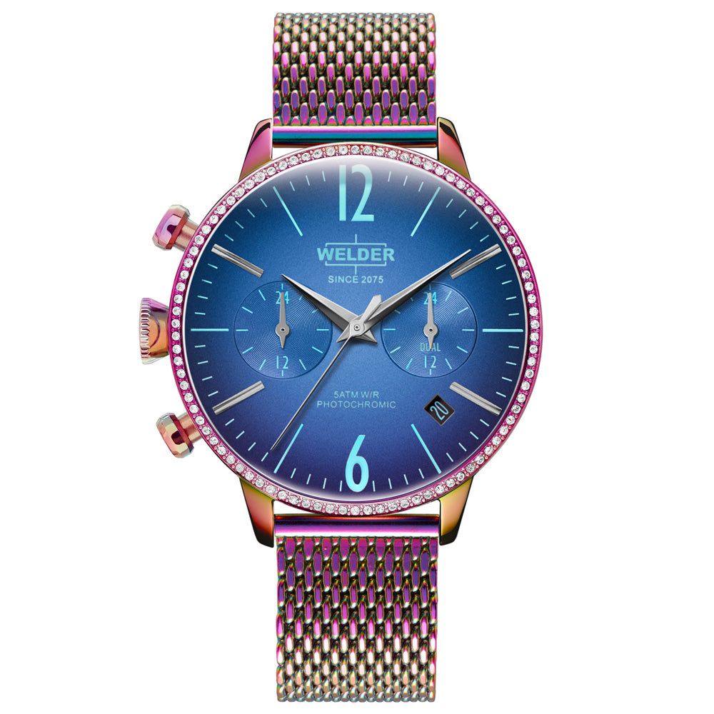 Women's Welder Moody Watch- Blue/Pink