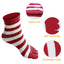 5-toes  Striped Ankle Socks