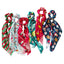 6 Pair Christmas Satin Scrunchies