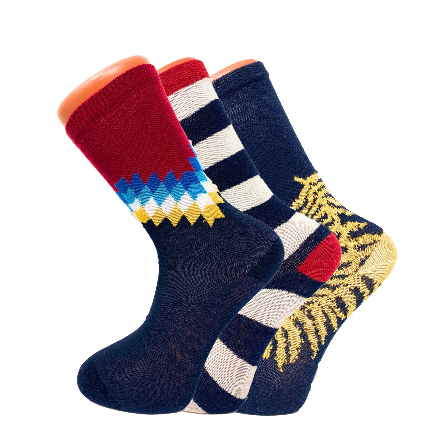 Dizzy Pattern Socks- 3Pairs