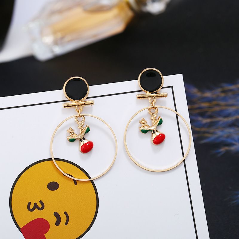 Christmas Stocking & Reindeer Earrings