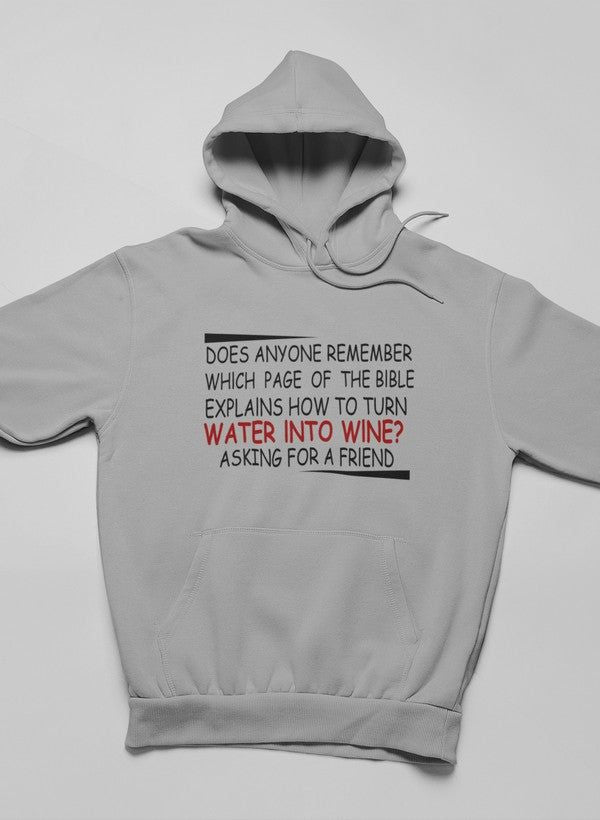 Water Into Wine Hoodie