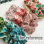 8 Pcs Colorful Christmas Hair Scrunchies