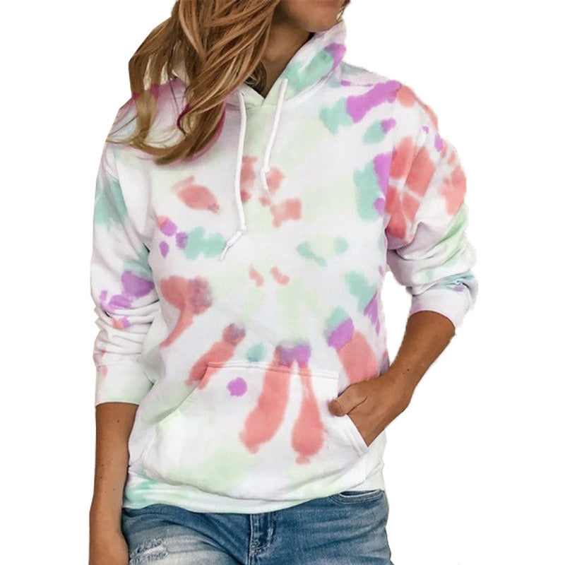 Long-sleeved Tie-dye Hoodie