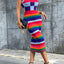 Stylish Color Block Plaid Sleeveless Dress