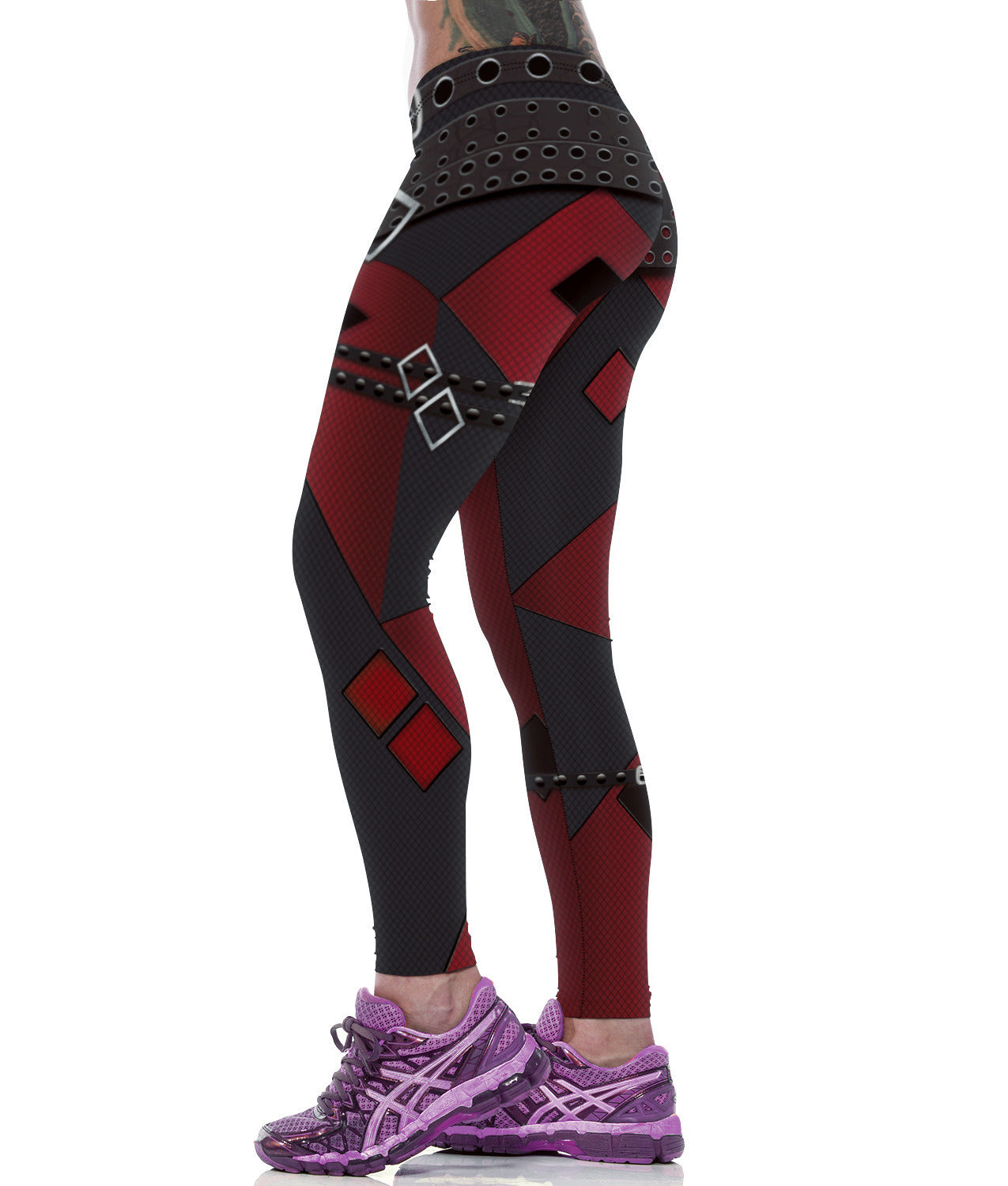 Red Harley Quinn Tights