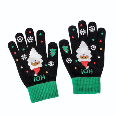 Christmas Gloves with Santa