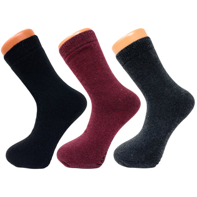 Thermal Casual Crew Wool Socks 3 Pairs