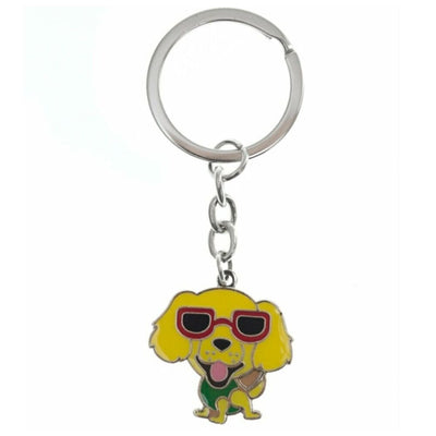 Dogs Glasses Keychain