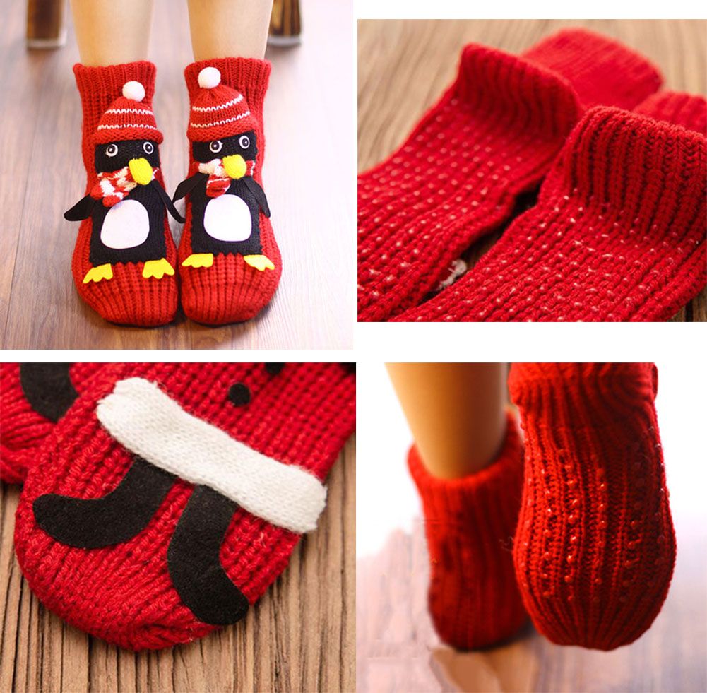 Novelty Penguin Slipper Socks