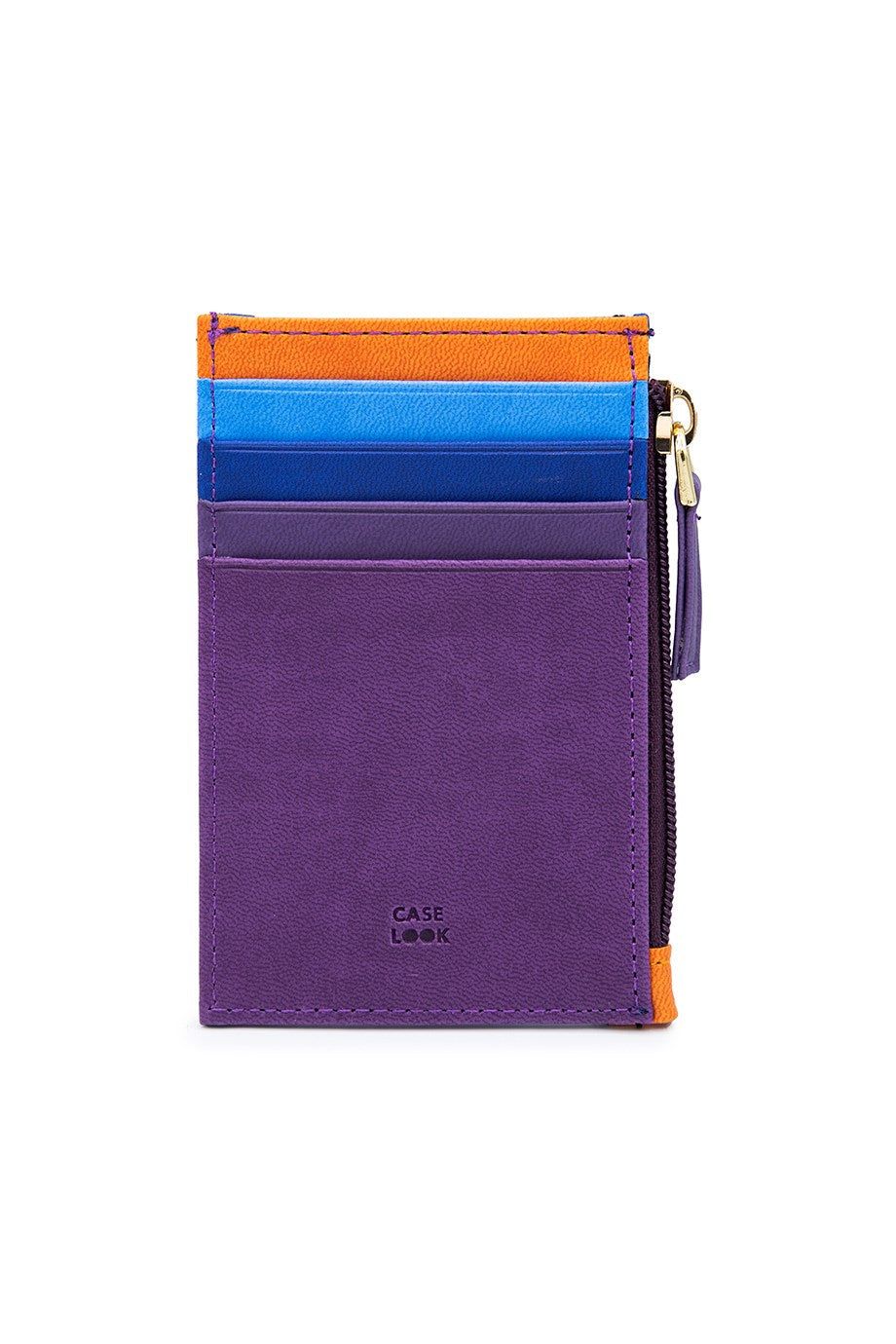 Purple Zippered Card Holder