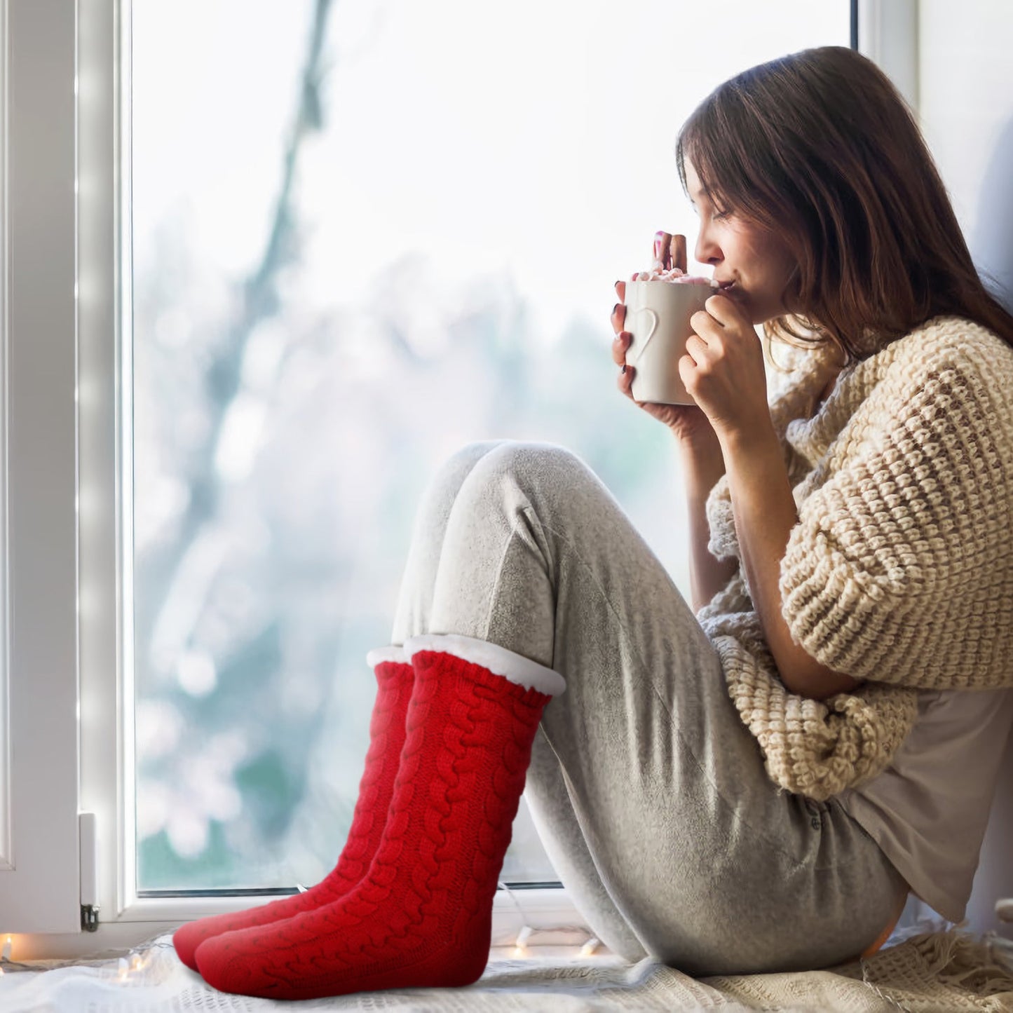 Warm Fluffy Anti-Slip Socks