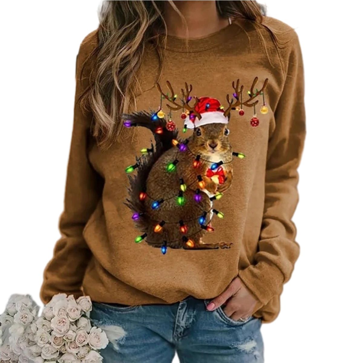 Christmas Squirrel Sweater