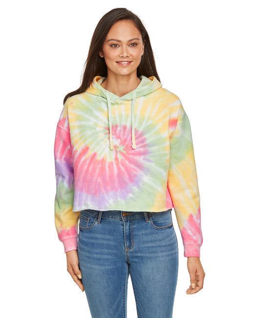 Tie-Dye Cropped Hoodie