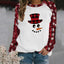 Snowman Plaid Christmas Shirt