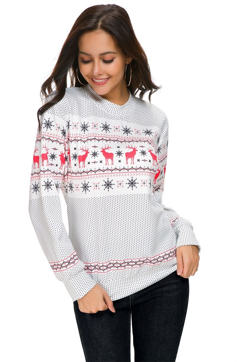 Christmas Snowflake Reindeer Sweater