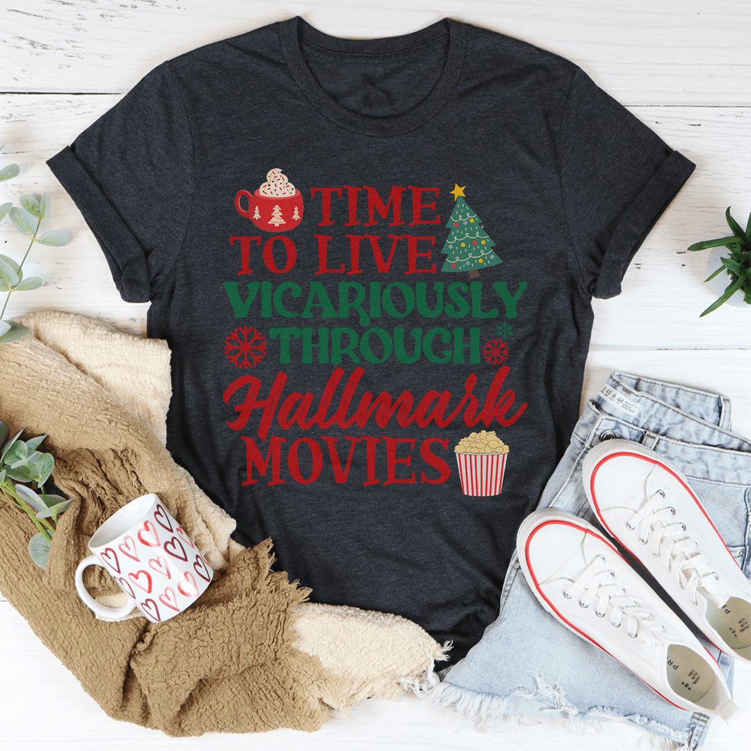 Time to Live Vicariously Christmas T-Shirt