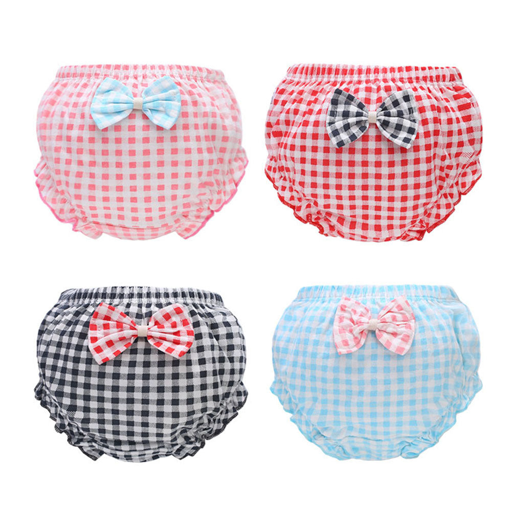 Grid Pattern Diaper Covers-4Pack