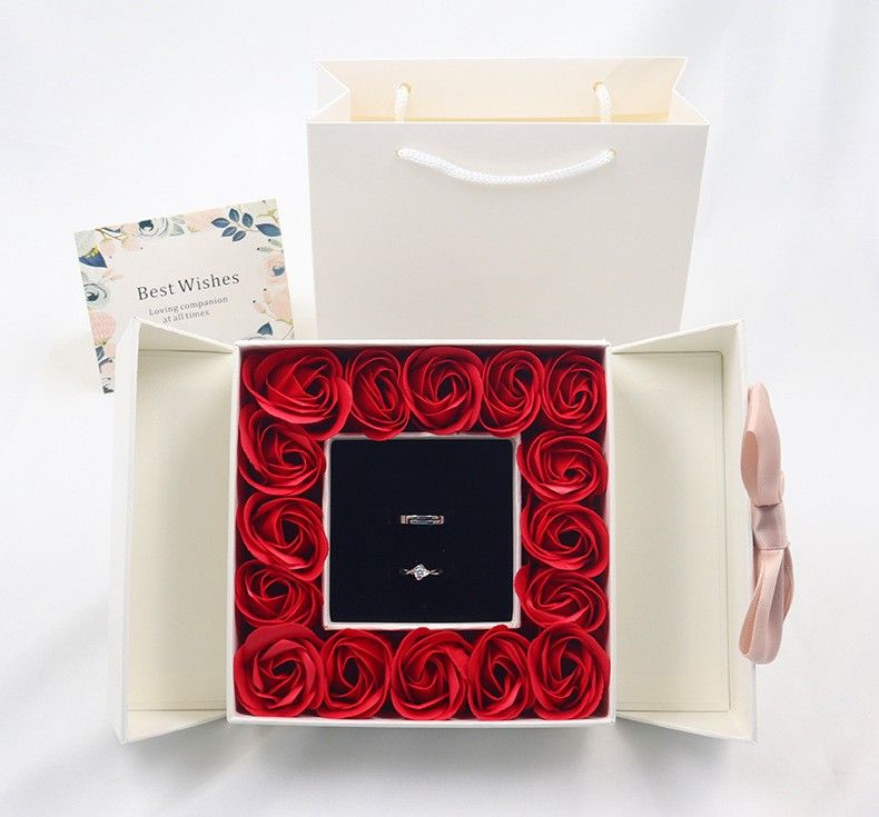 Double Door Jewelry Box with roses