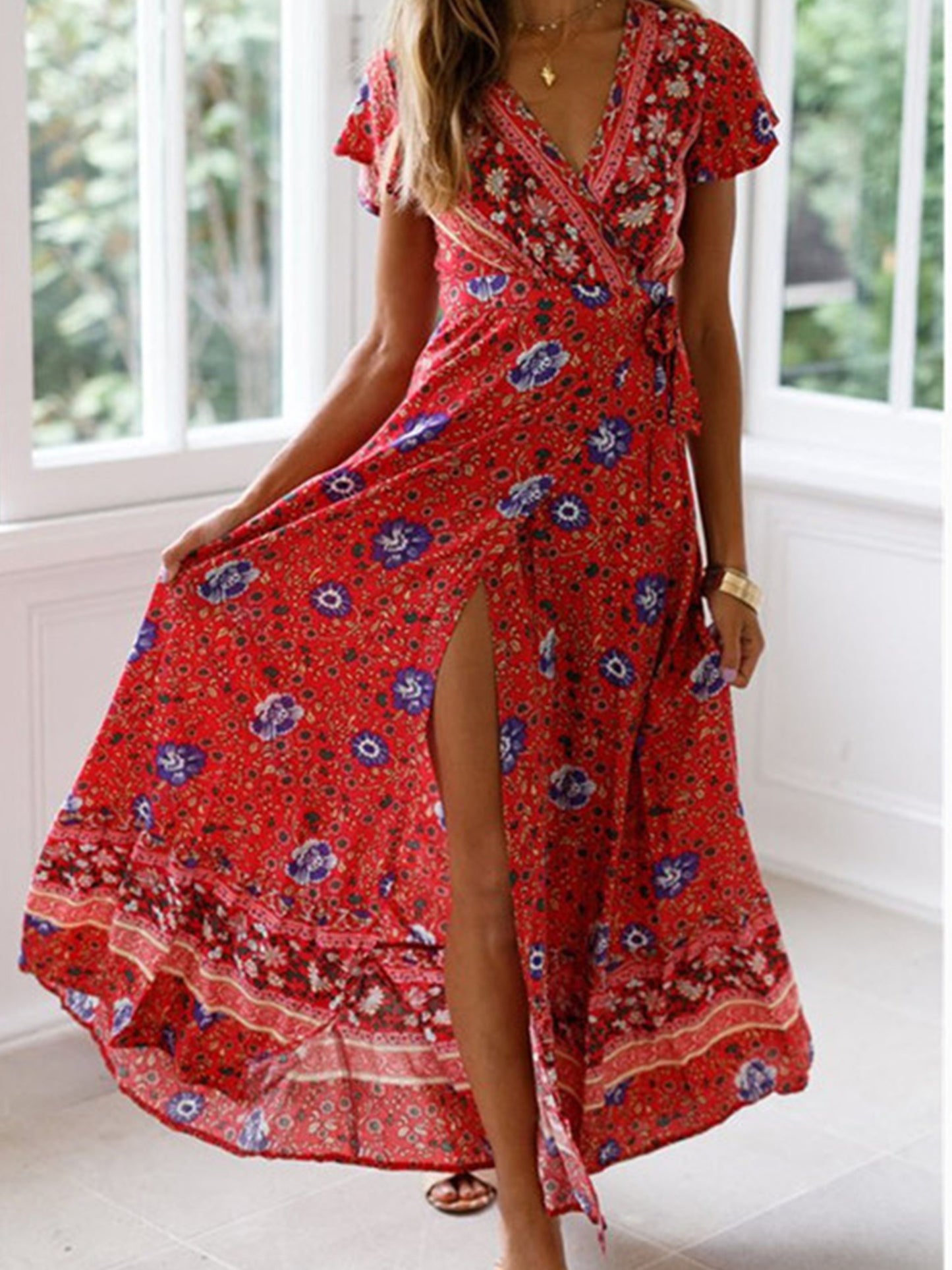 Floral Bohemian Maxi Dress