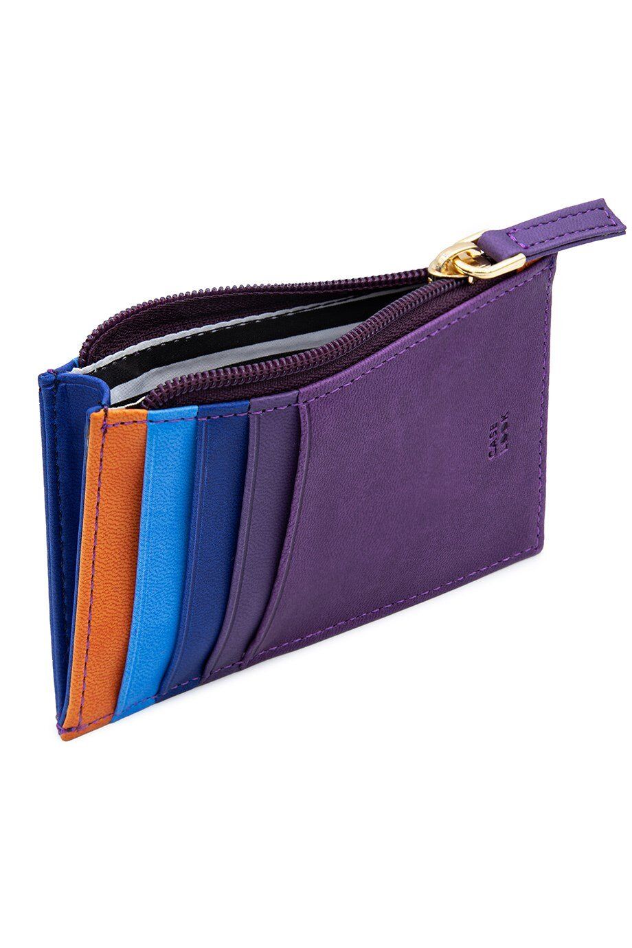 Purple Zippered Card Holder