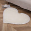 Plush Heart Shape Rug