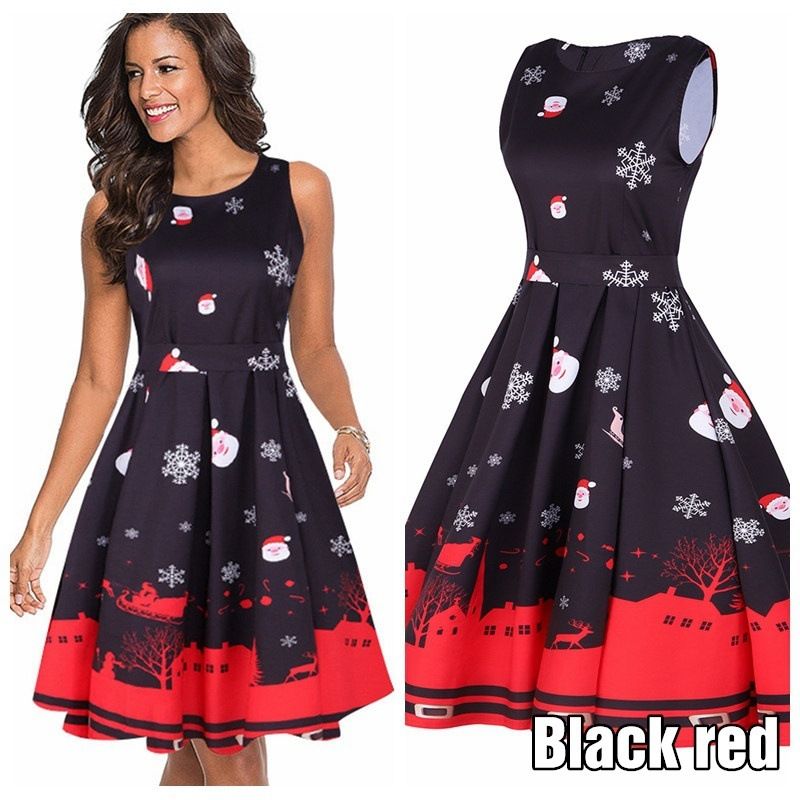 Sleeveless Christmas Dress