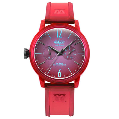 Unisex Welder Moody Watch-Red