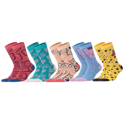 Cats Design Socket Socks-5Pairs