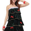 Green Christmas Dress With Red Bows