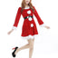 Red Christmas Cloak Dress