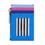 Blue/Pink Zippered Card Holder