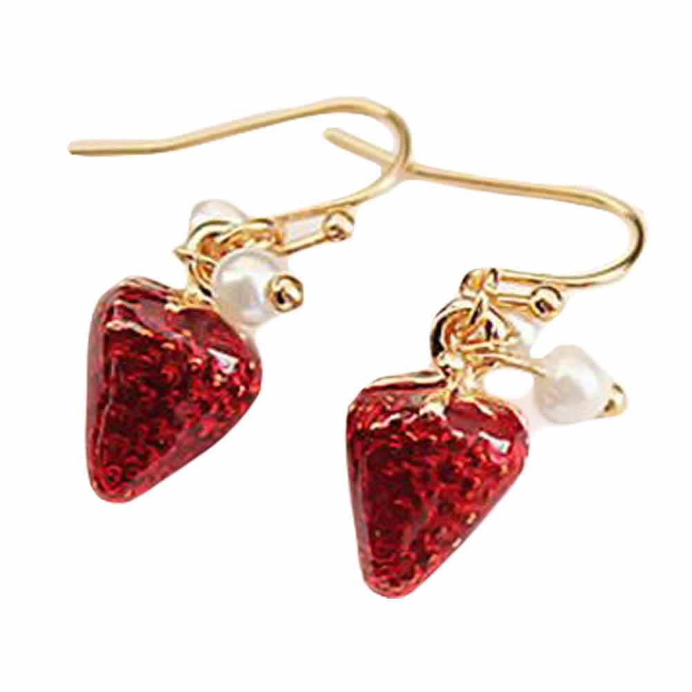 Strawberry Acrylic Earrings 2 Pairs