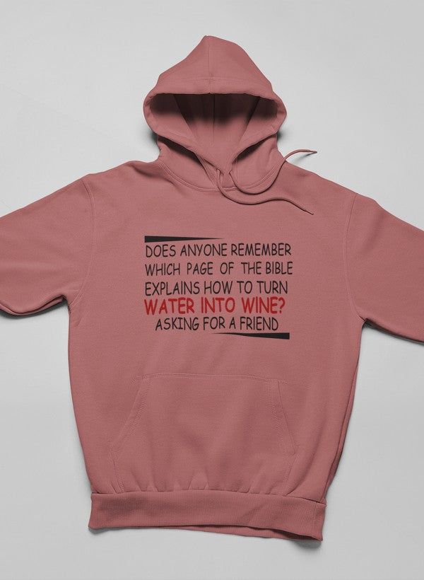 Water Into Wine Hoodie