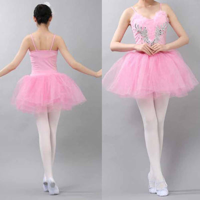 Pink Spaghetti Strap  Ballet Dress