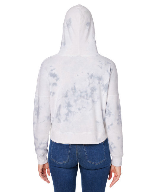 J America Triblend Cropped Hooded Sweatshirt