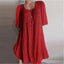 Solid Color Irregular Sleeve Dress