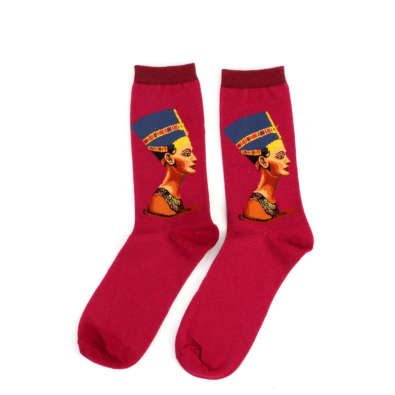 Retro Famous Oil Painting Socks