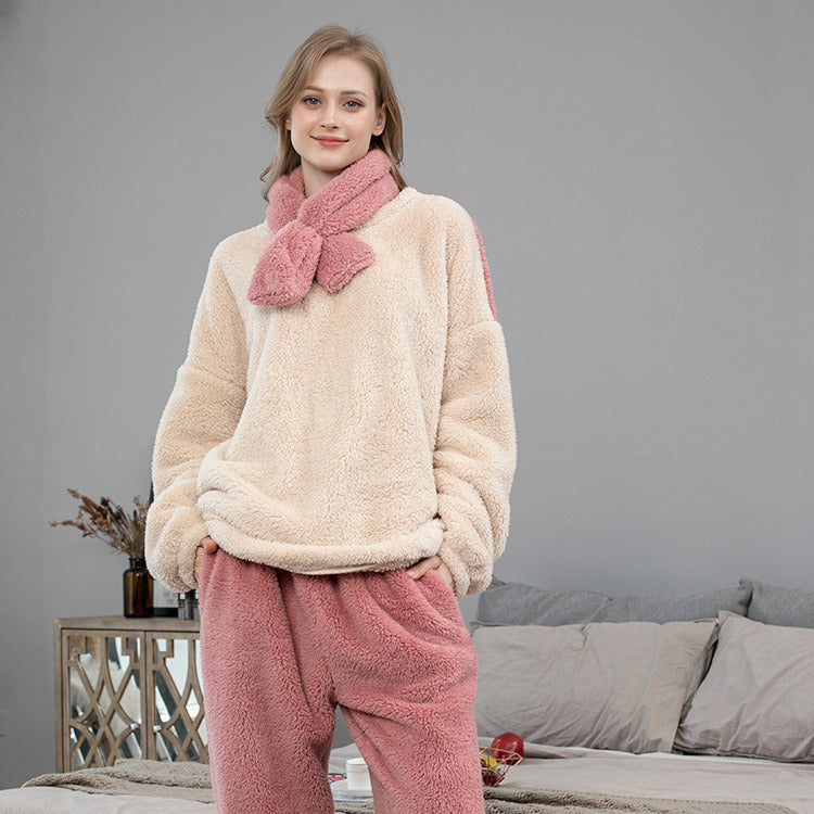 Sweater with Fuzzy Fleece Set