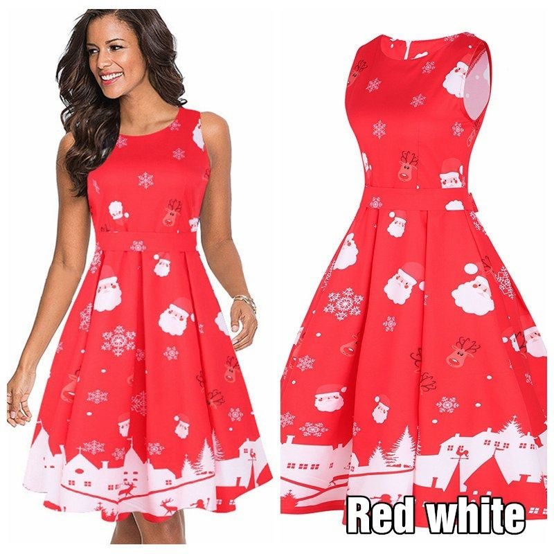 Sleeveless Christmas Dress