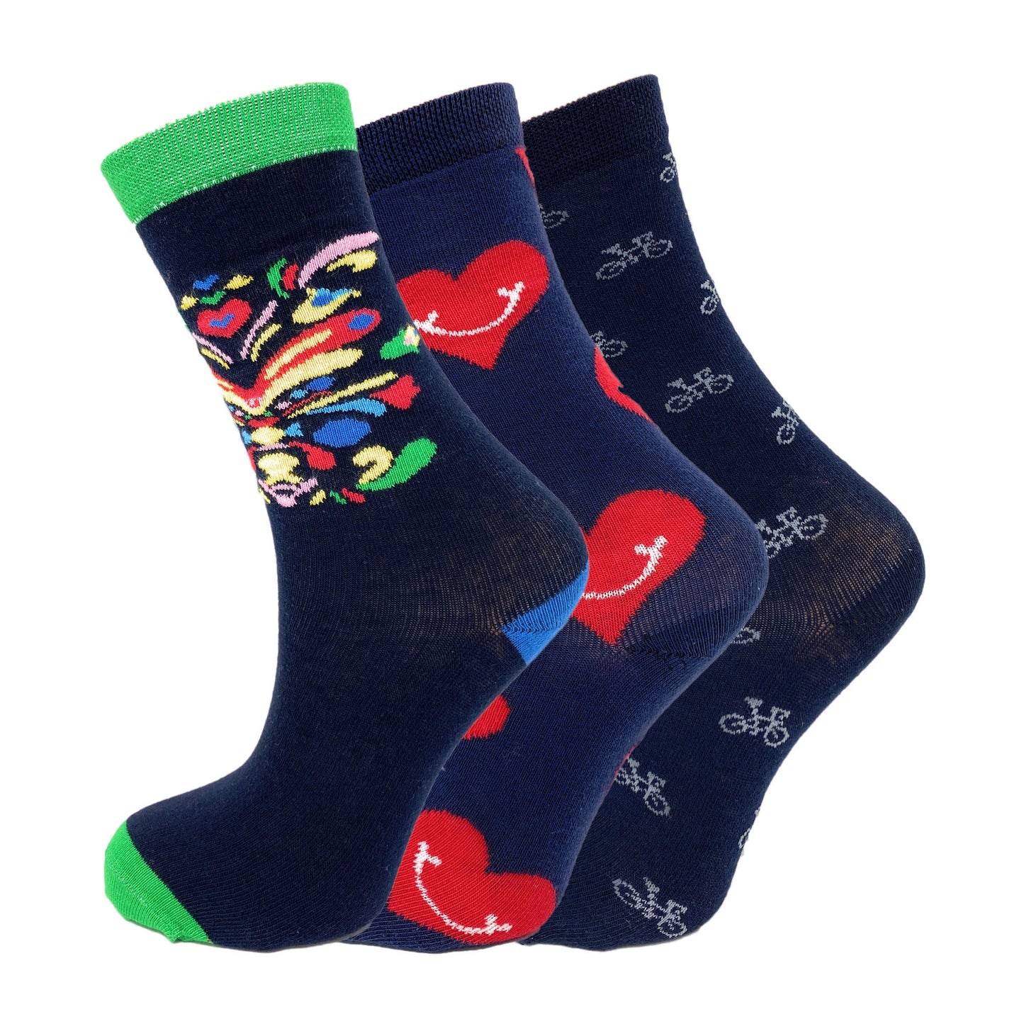 Dizzy Pattern Socks- 3Pairs