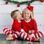 Christmas Family Matching Striped Pajamas-2pc