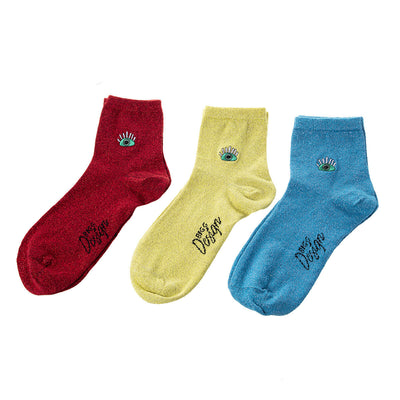 Biggdesign My Eyes On You Glitter Women's Socks Set