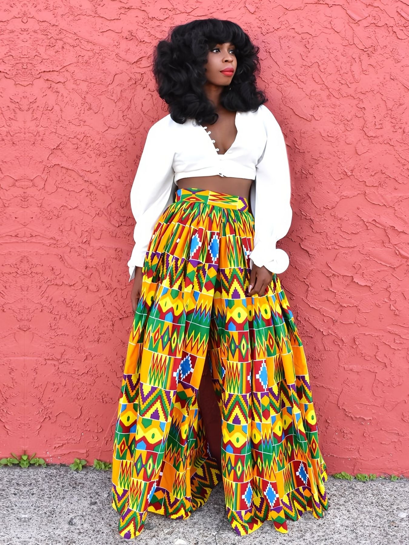 African Print Baggy Pants