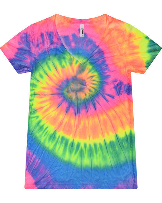 Tie-Dye V-Neck T-Shirt