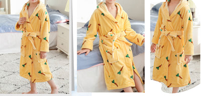 Kids Plush Bathrobe