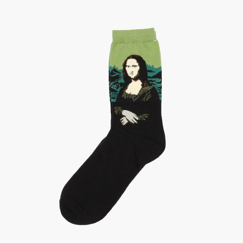 Retro Famous Oil Painting Socks